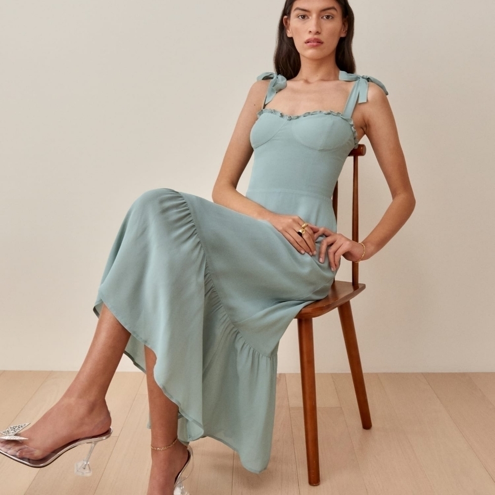 Reformation Nikita Dress in Celadon size 20 NWT